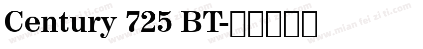 Century 725 BT字体转换